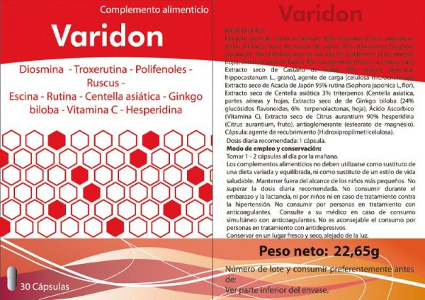 Varidon 30 cápsulas - Imagen 5