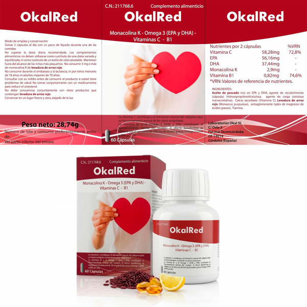 OkalRed 60 cápsulas - Imagen 8